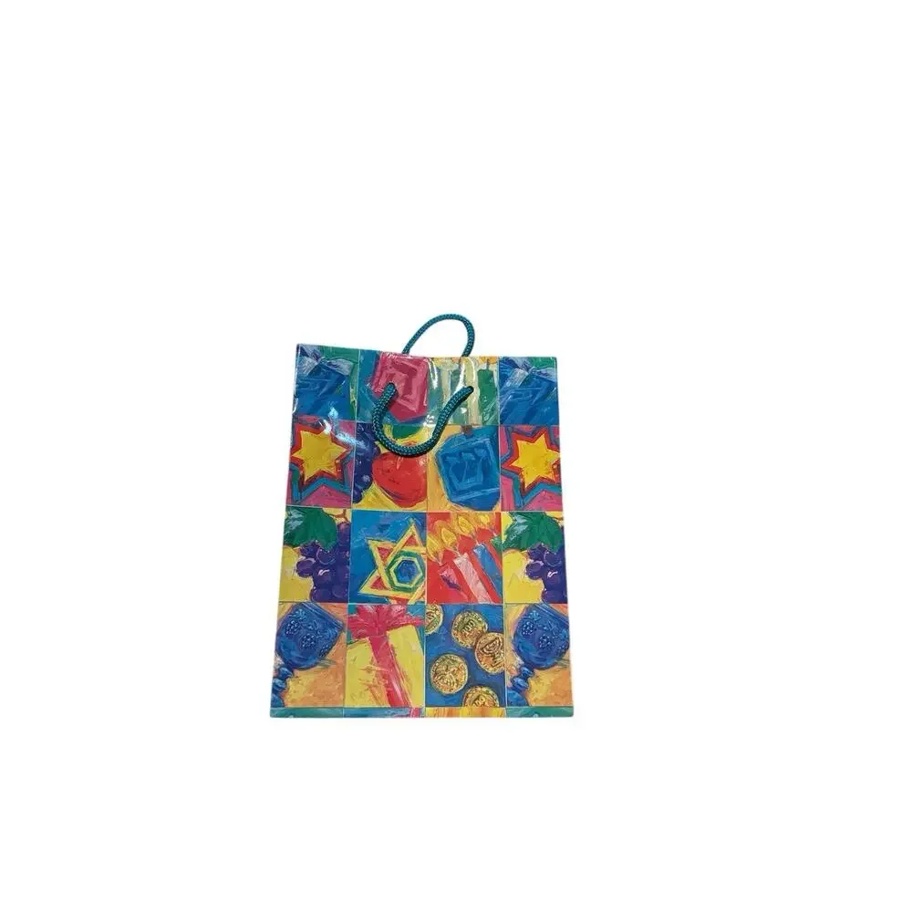 Vintage Hallmark Hanukkah Gift Bags Wrapping Paper Tissue Paper Lot Judaism READ
